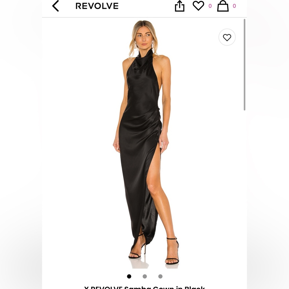 Amanda Uprichard Samba Gown in black size XS